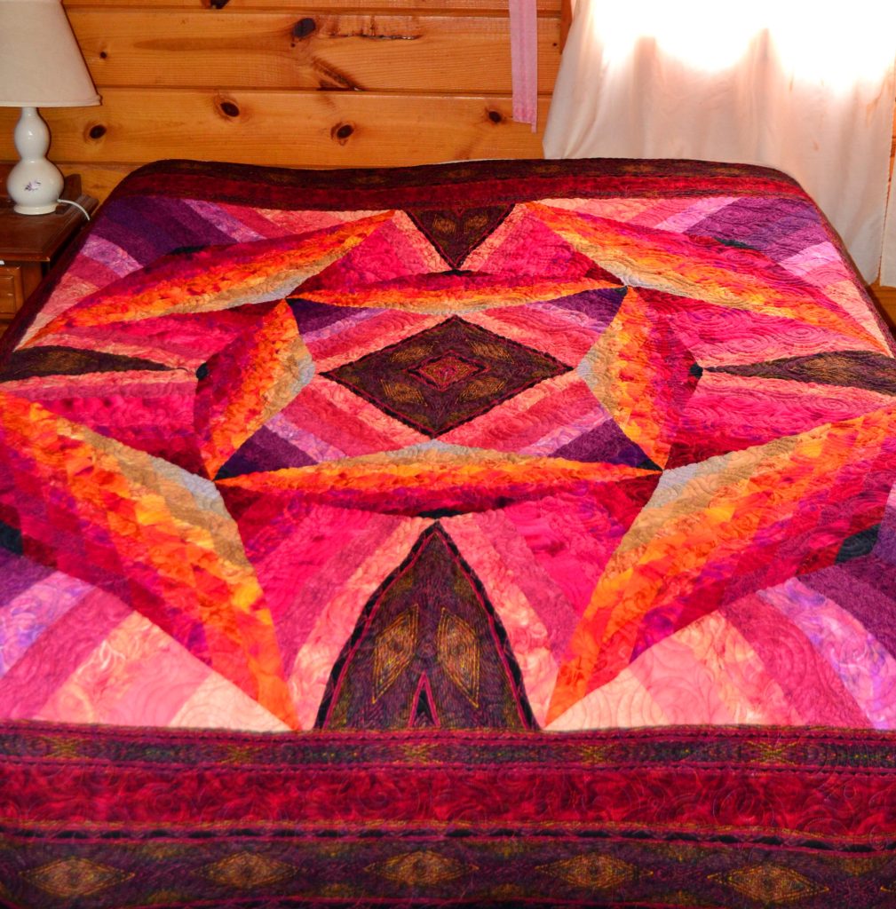 Summer Lily Quilt - seam ripper champion for most horrible disaster
