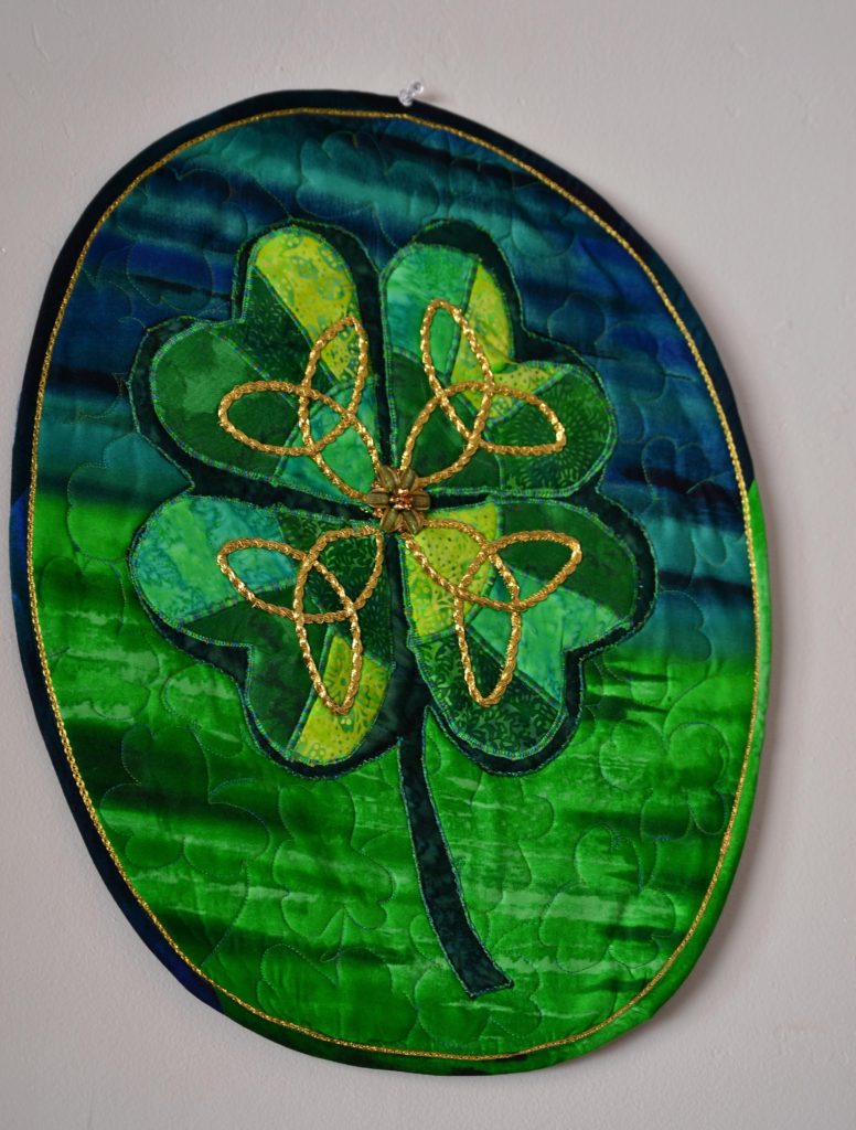 Green for leaf clover wall hanging