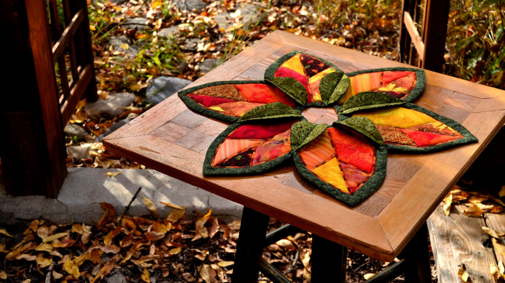 autumn rondelle table topper