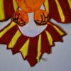Eagle tail flare, red and yellow with orange