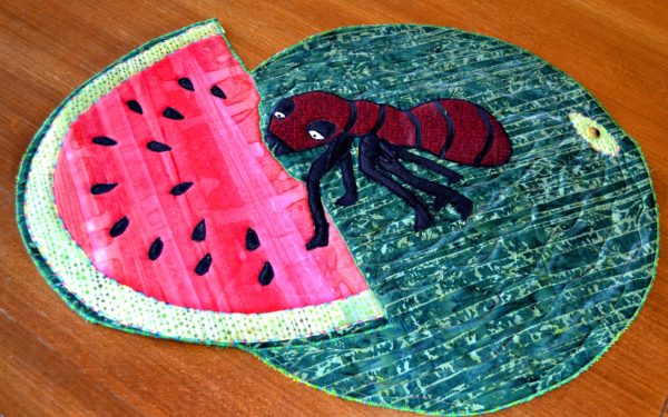 ant on a watermelon summer picnic crasher