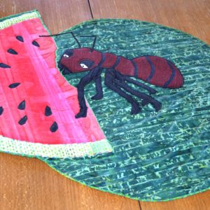 ant on a watermelon summer picnic crasher