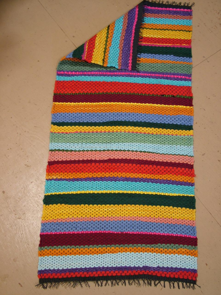 Multi-colored Americana pattern rug