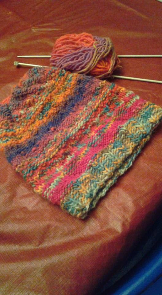 Bit of leftover knitting
