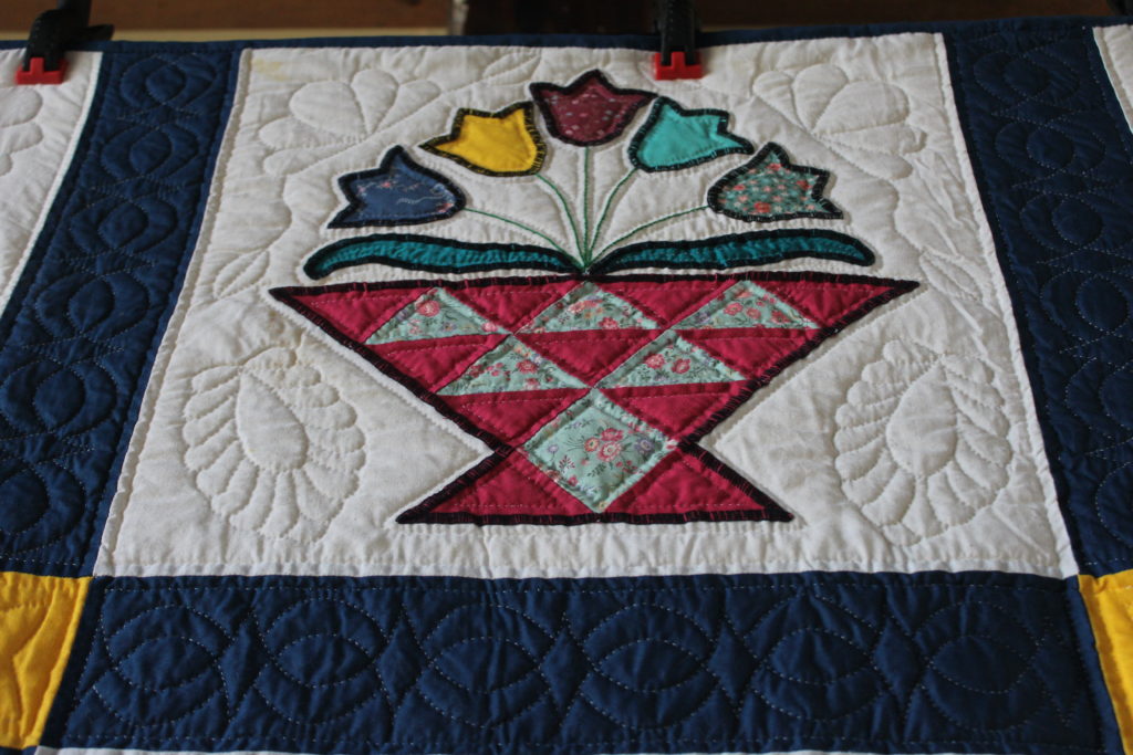 best quilt memory - pieced flower basket