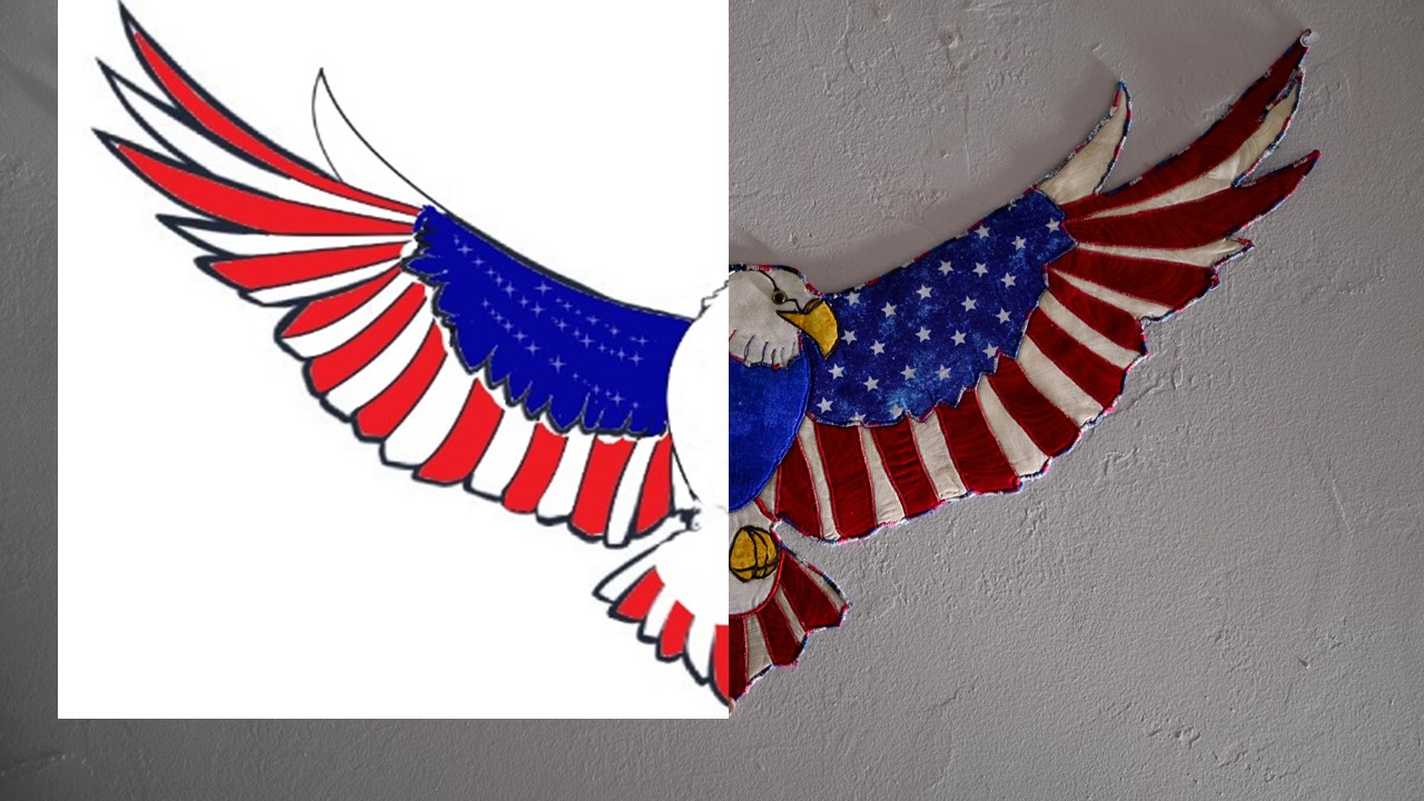 Freedom Flight pattern and finish product overlay