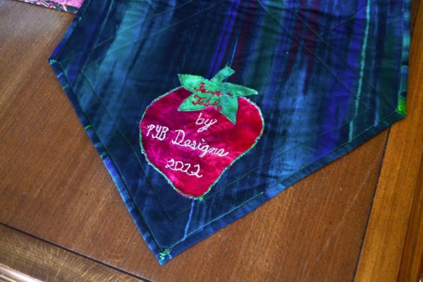 Strawberry Farm-to-Table Runner strawberry nametag