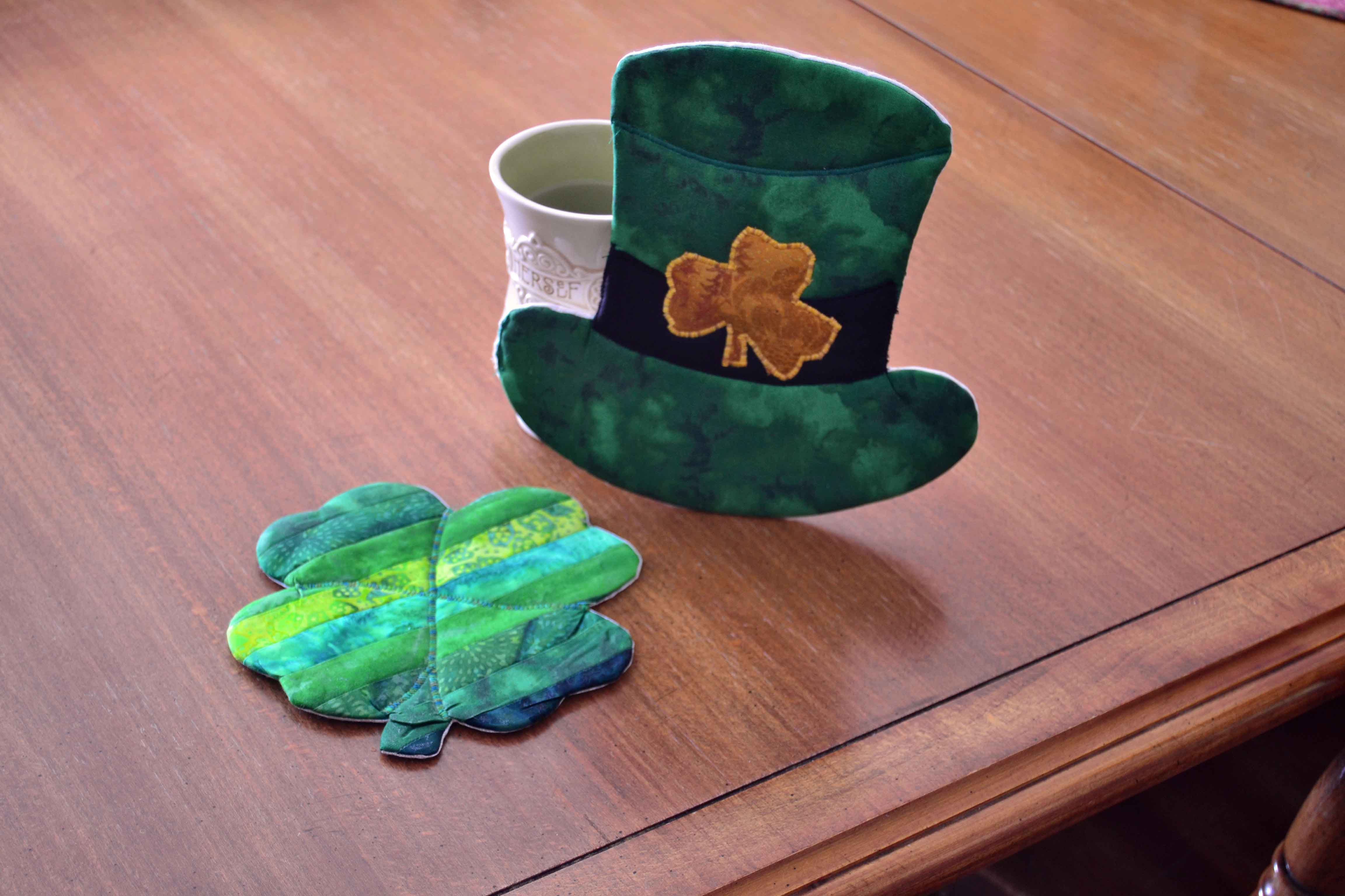 Irish tea time, Irish inspired pot holders